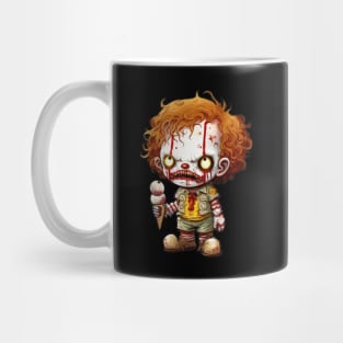 Chibi Zombie Clown Ice Cream Mug